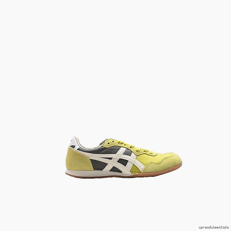 Onitsuka Tiger retro-style yellow and black sports shoes