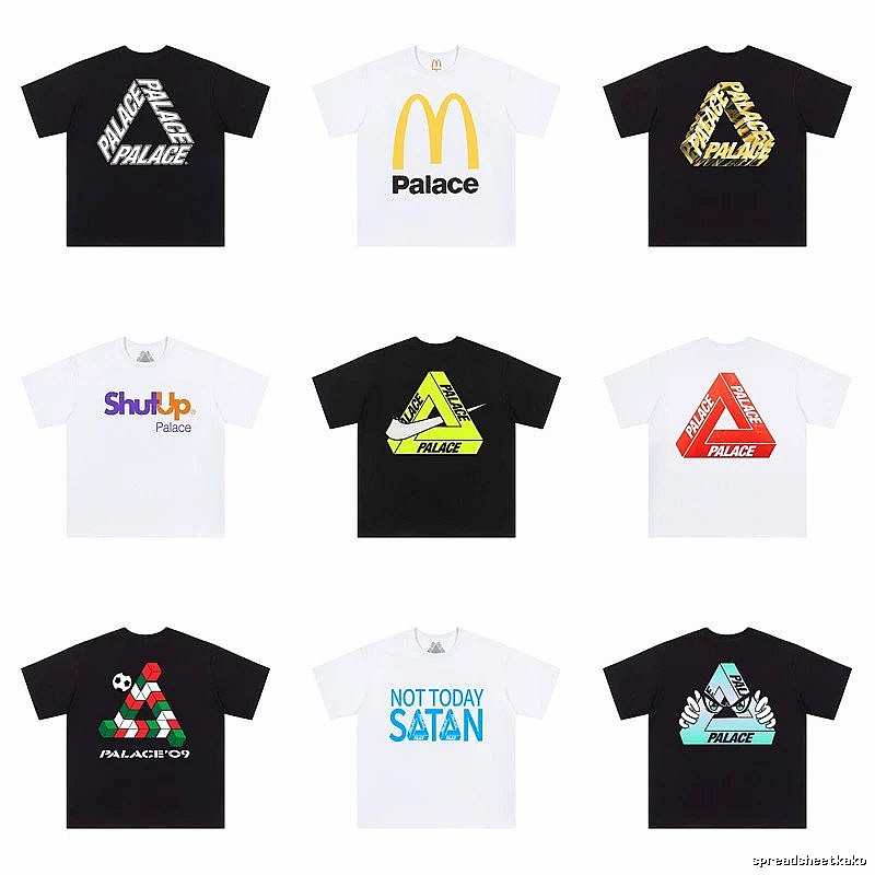 Palace Triangle Series Street Style Multicolor T-shirt
