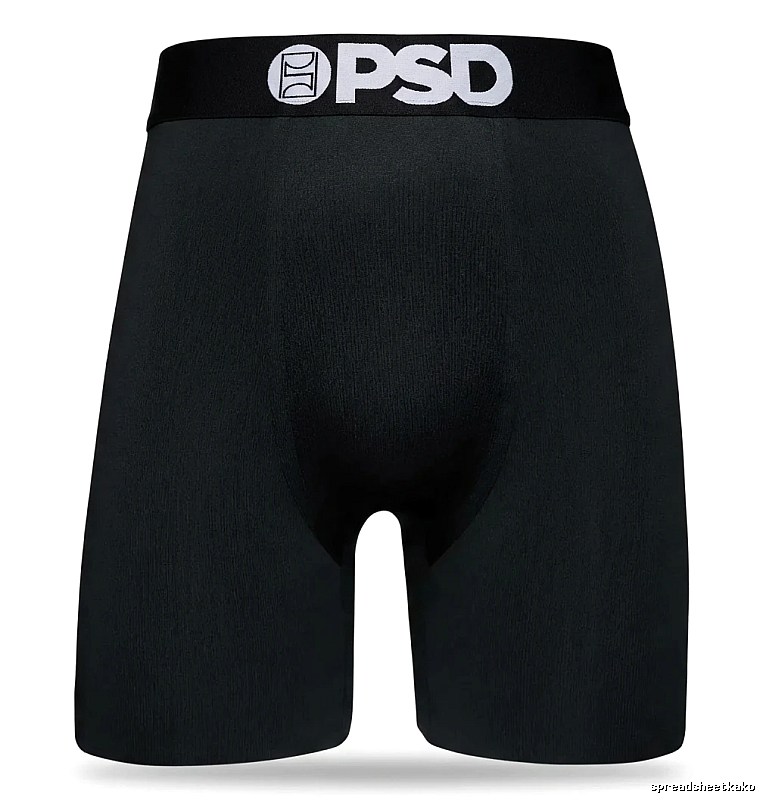 PSD Men's Simple Style Black Shorts