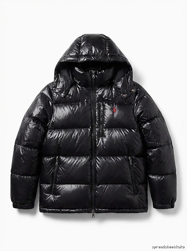 Ralph Lauren black trendy brand down jacket