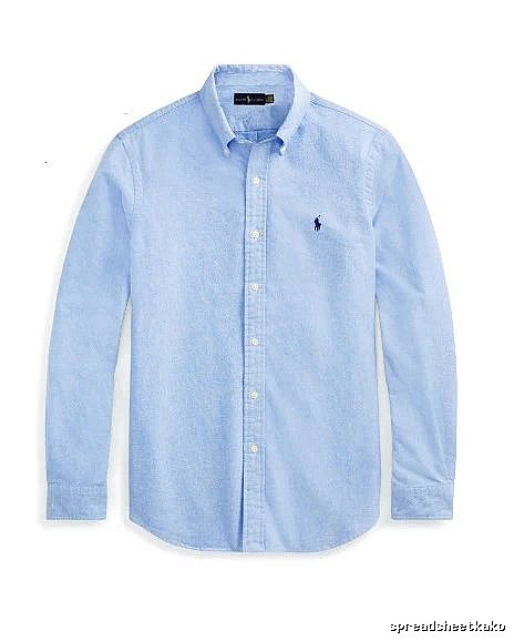 Ralph Lauren Blue Button-Down Shirt Travel Styling
