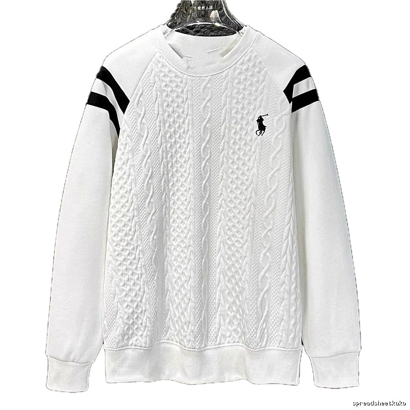 Ralph Lauren knitted retro white sweatshirt