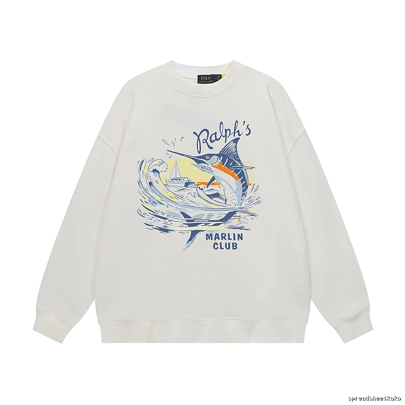 Ralph Lauren Marin Club White Sweatshirt