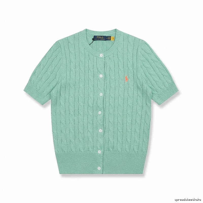 Ralph Lauren Polo light green knitted cardigan