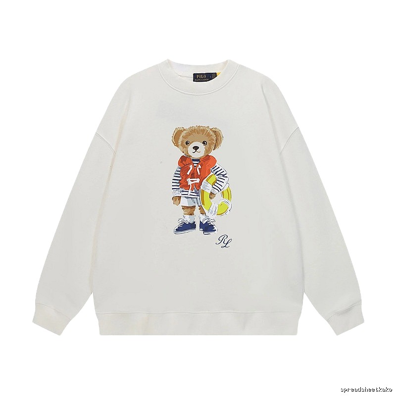 Ralph Lauren white sweatshirt with bear print