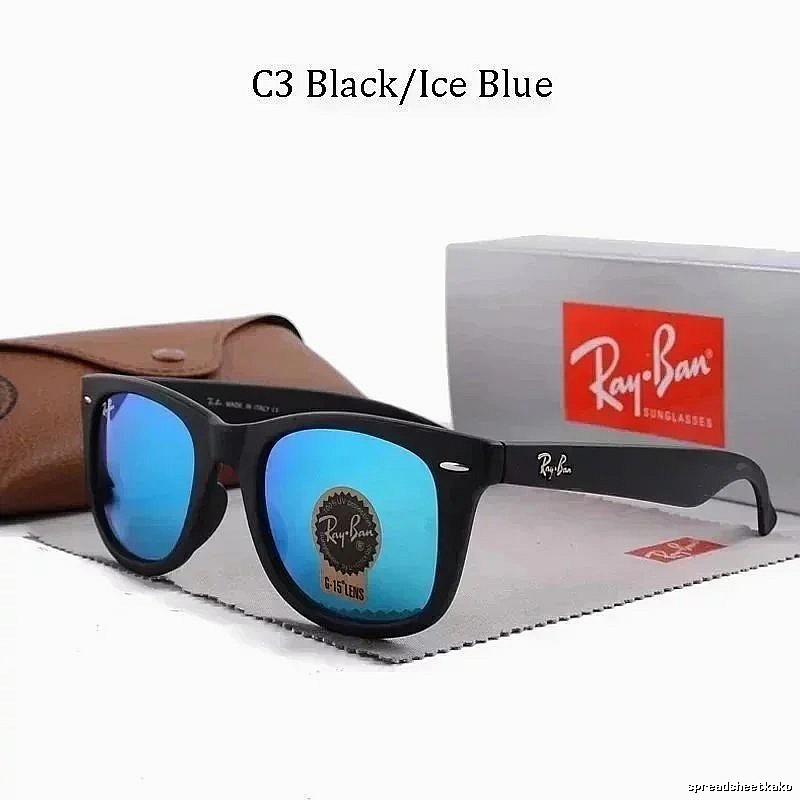 Ray-Ban Patterned Aviator sunglasses Metal Frame Sunglasses with Polished Detail