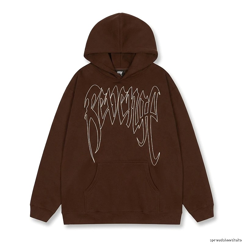 Revenge Gothic Style Dark Coffee Hoodie