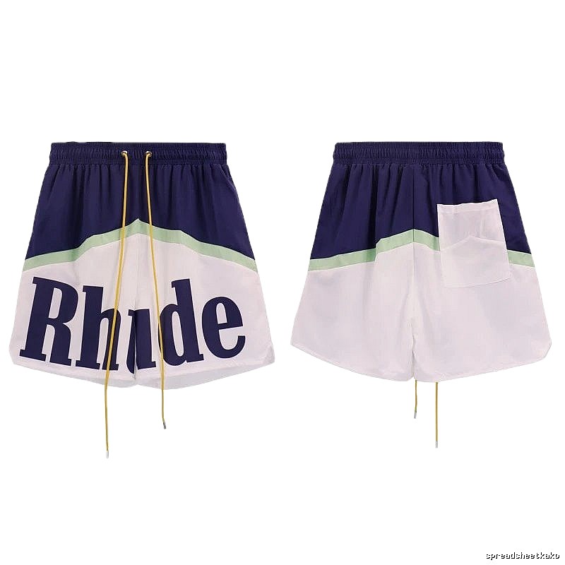 RHUDE Color-Block Sports Shorts