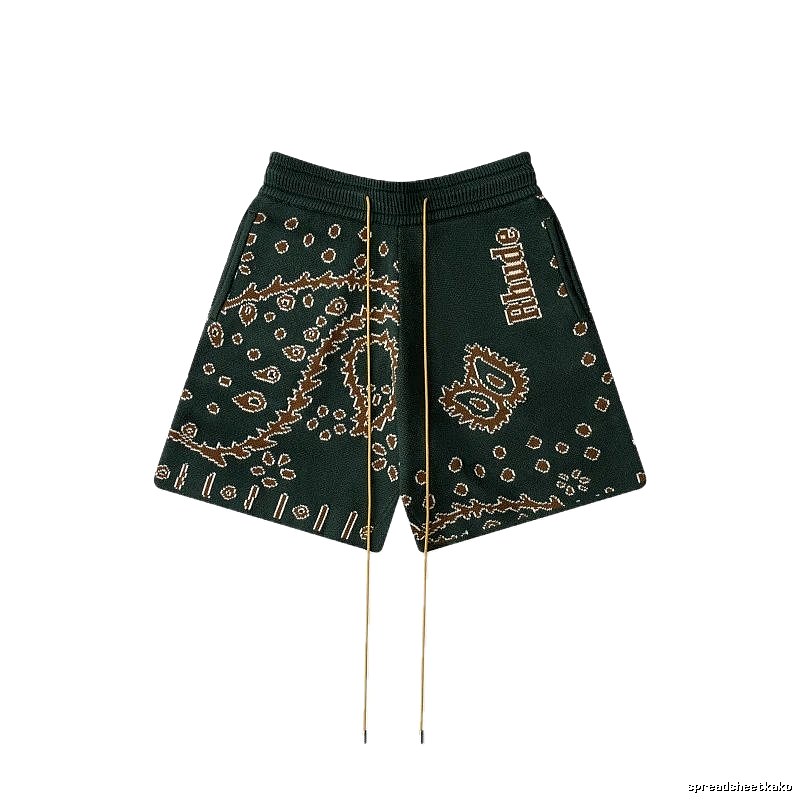 RHUDE Retro Paisley Shorts