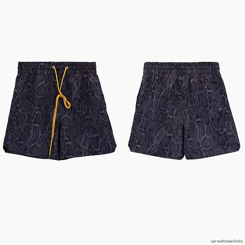 RHUDE Snake Print Casual Shorts