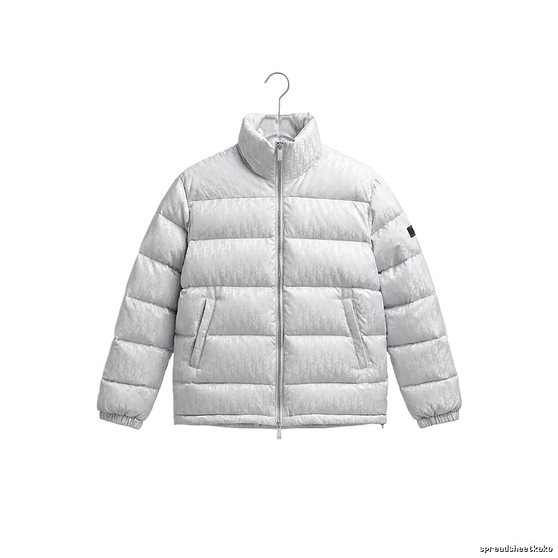 Simple-style white Dior down jacket