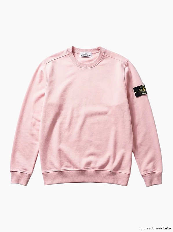 Stone Island Basic Style Simple Wind Pink Sweatshirt