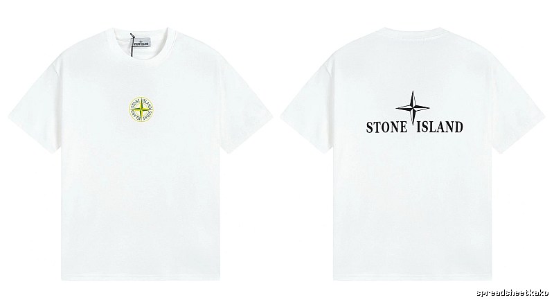 Stone Island Compass Series Street Style White T-Shirt
