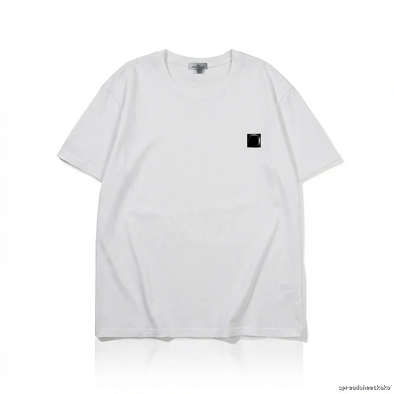 Stone Island minimalist style white T-shirt