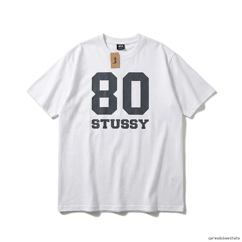 Stussy 80 Series Simple White T-shirt