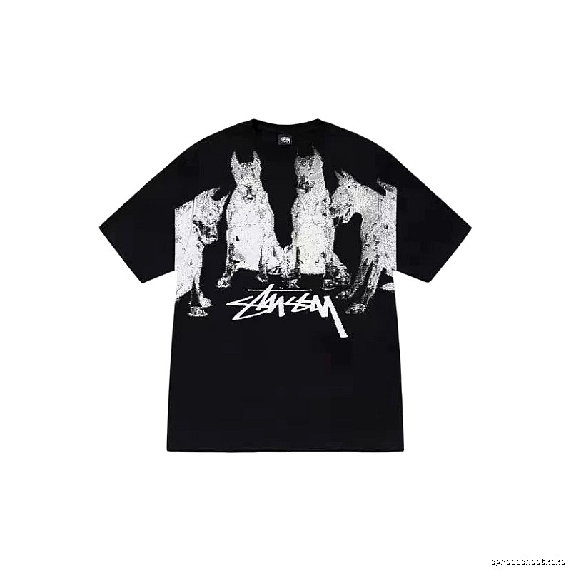Stussy Classic Graphic T-shirt Black White Stussy for Daily Styling