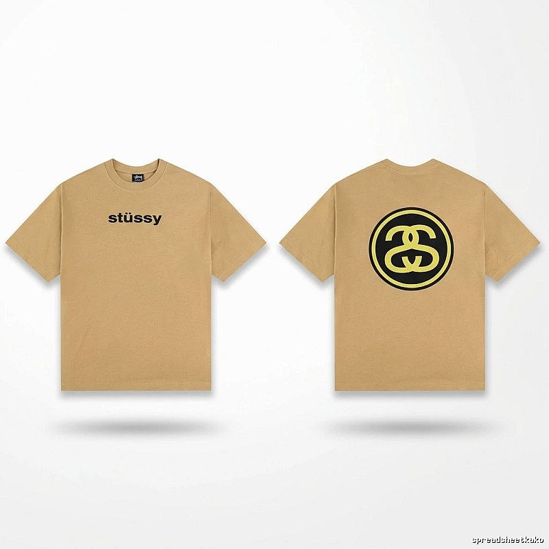 Stussy classic khaki short-sleeve