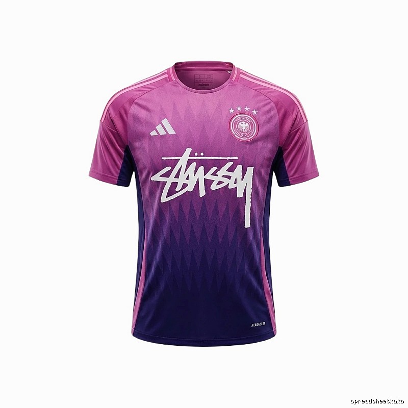 Stussy Gradient Style Pink-Purple T-shirt