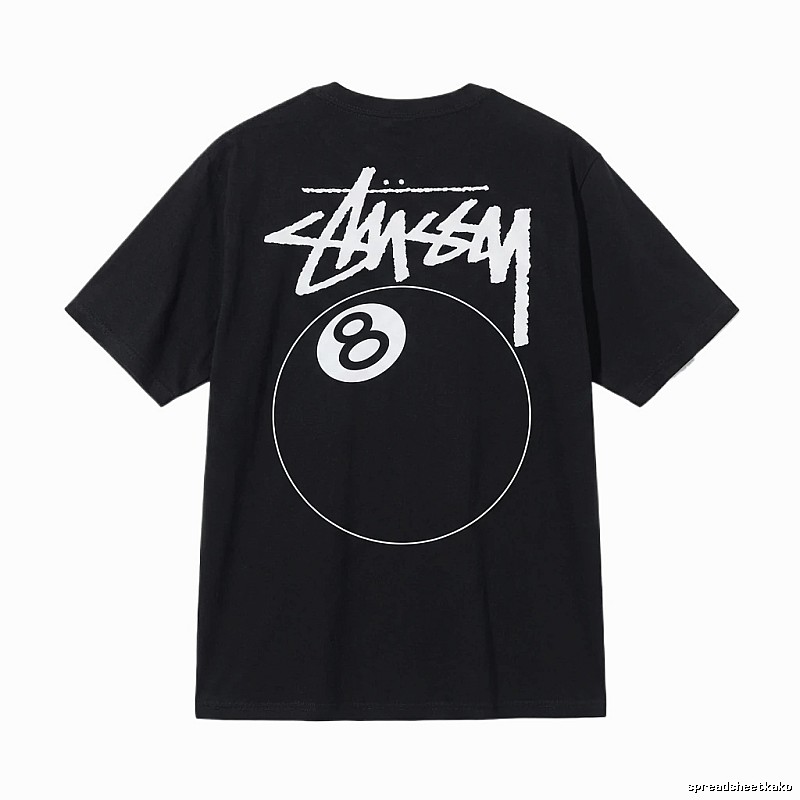 Stussy No. 8 Ball Style Black T-shirt