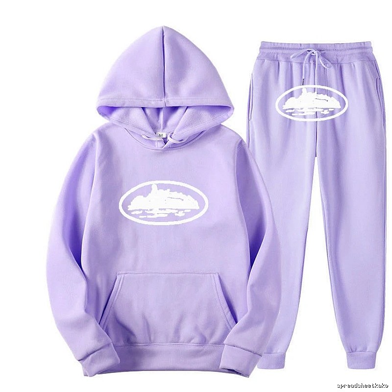 Stussy Purple Tracksuit Set Summer Styling Logo