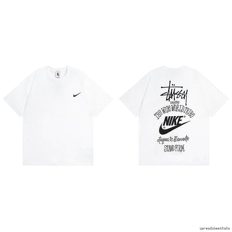 Stussy White Spider Graphic T-Shirt Poolside Style Logo