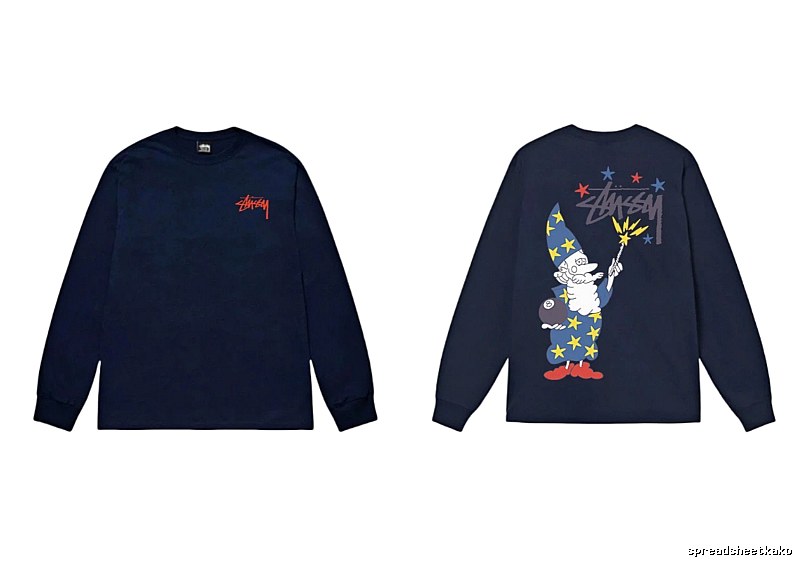 Stussy Wizard Series Dark Style Long-sleeve