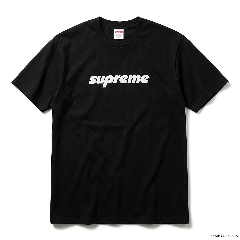 Supreme basic black T-shirt