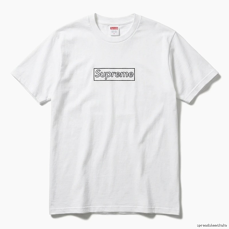 Supreme Basic Simple White T-shirt