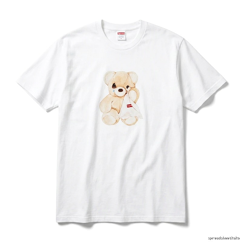 Supreme Bear Trend Brand White T-shirt