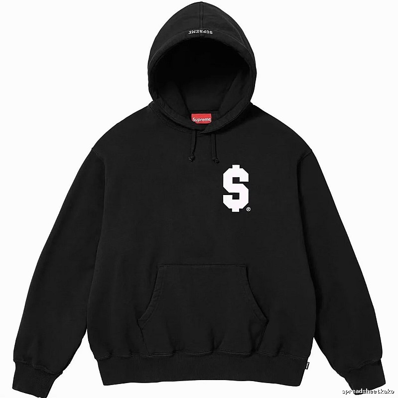 Supreme Casual Logo hoodie Gray Red Oversized for Comfortable Styling