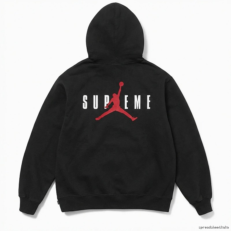 Supreme Co-branded Black Hoodie