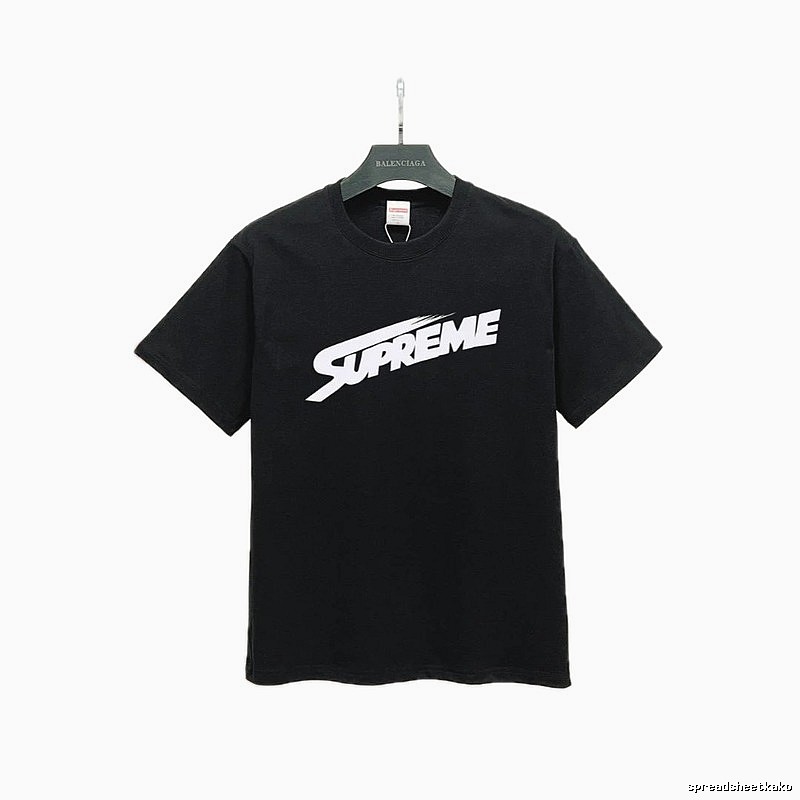 Supreme Printed Street-Style Black T-Shirt