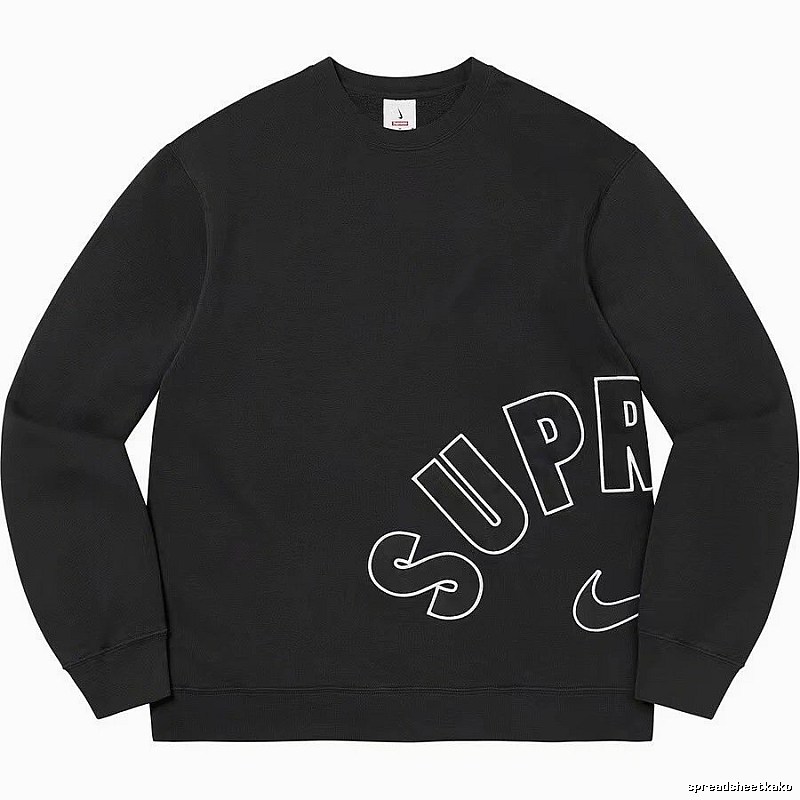 Supreme Resort Logo hoodie Gray Red Oversized with Premium Look