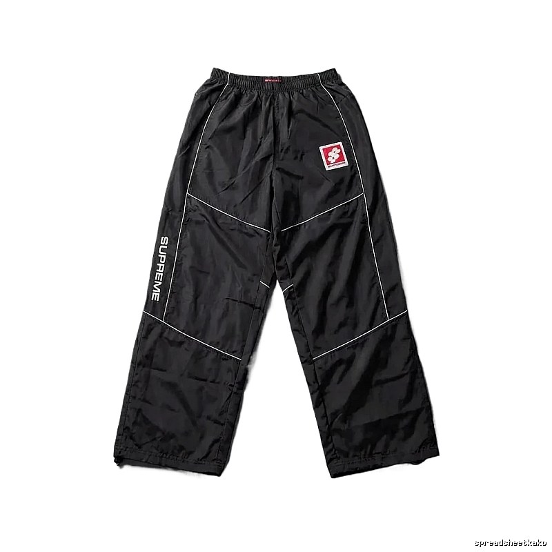 SUPREME sporty black long trousers