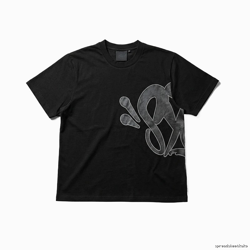 SynaWorld Trendy and Cool Style Black T-shirt