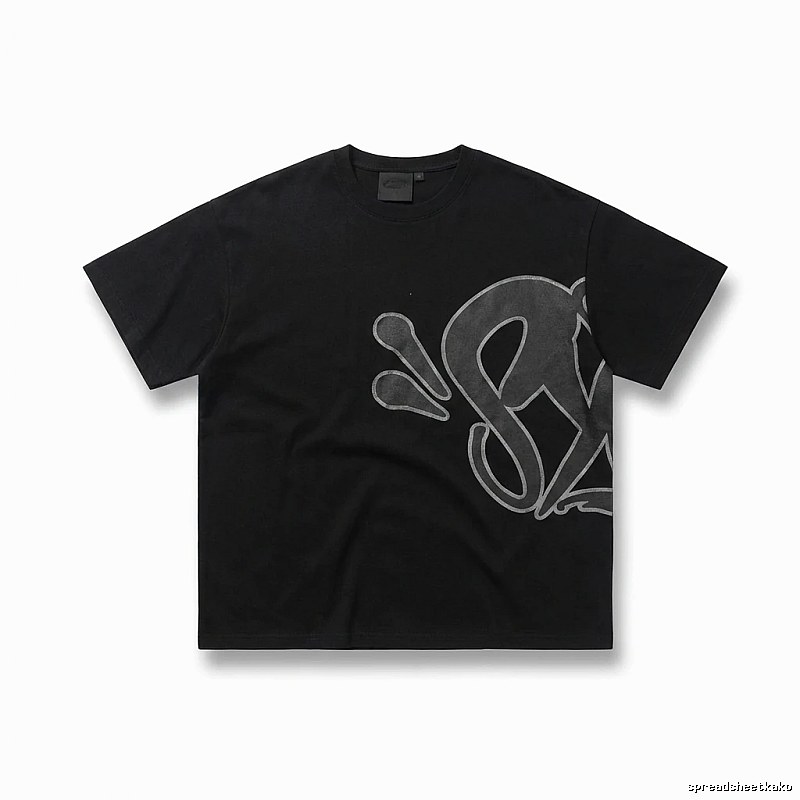 SynaWorld Trendy Black T-shirt