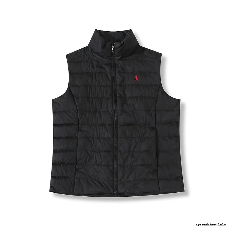 The classic black vest of Ralph Lauren