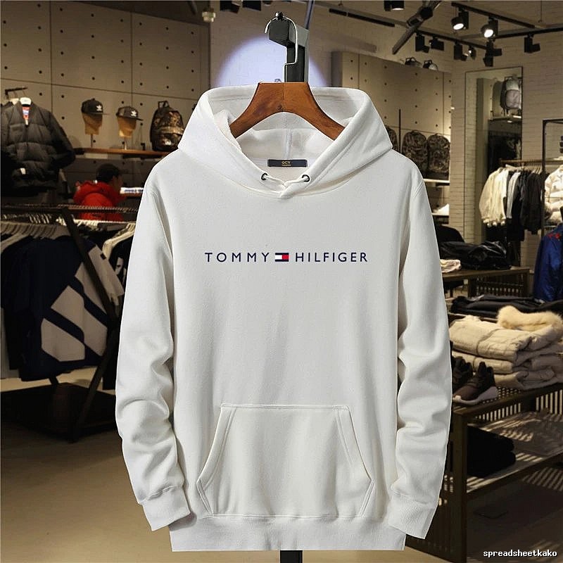 Tommy Hilfiger White Logo Hoodie Resort Wear