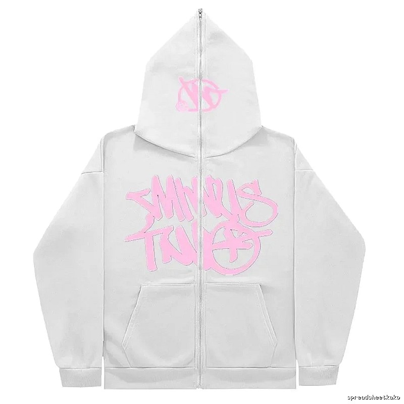 Trapstar Daily Graphic zip hoodie Black Zip Pink with Visual Detail