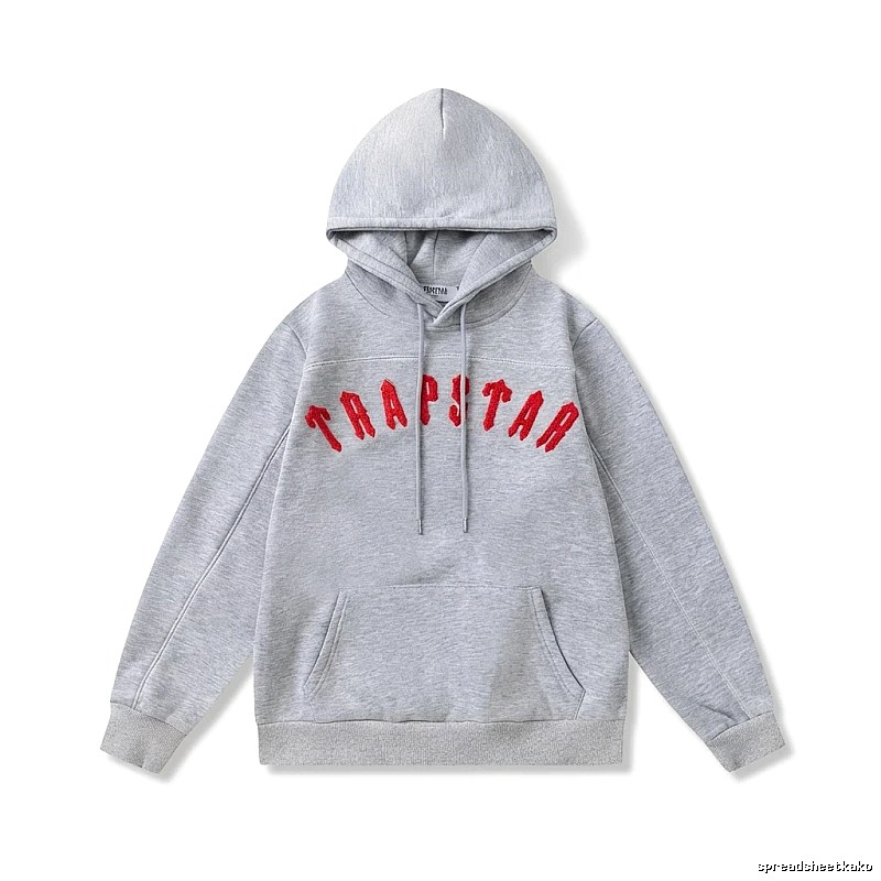 Trapstar Letter Style Grey Hoodie