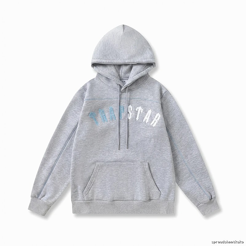 Trapstar Letter Style Grey Hoodie