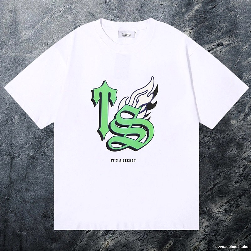 Trapstar Relaxed Keys graphic T-shirt Black White Key with Designer-Inspired Detail