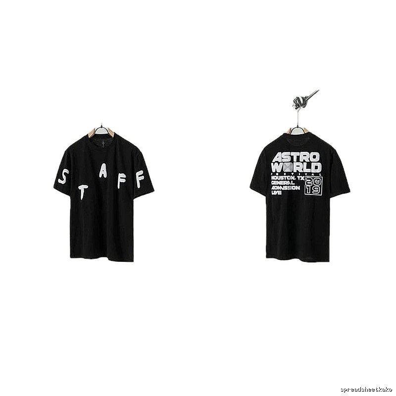 Travis Scott Astroworld Street Style Black T-Shirt