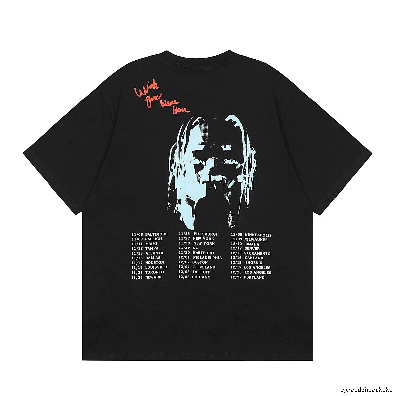 Travis Scott Weekend Graphic T-shirt Brown Travis Scott for Seasonal Looks