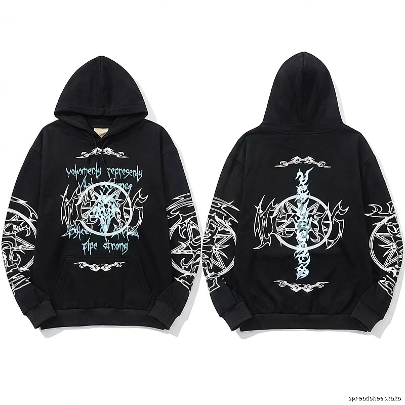 Vetements dark style black sweatshirt