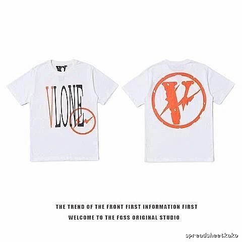 Vlone Logo Detail Logo T-shirt Black Purple Vlone with Functional Detail