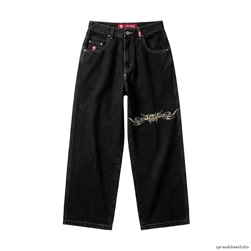 Y2K style black jeans